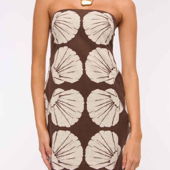 Abercrombie & Fitch Dresses & Skirts - NWT Abercrombie & Fitch Scarlett Strapless Linen-Blend Skort Size XS Brown Shell